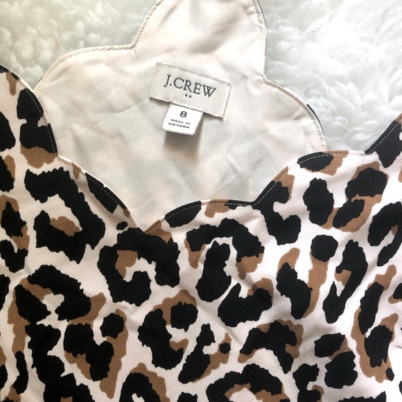 J.Crew Factory Leopard Scalloped Cami Top - Picture 6 of 6